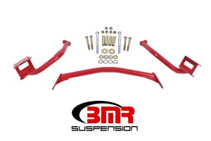 Ford Mustang Torque Box Reinforcement Plates - Upper - BMR Suspension - Tubular Style - Red - `79-`04 Ford Mustang Torque Box Reinforcement Plates - Upper - BMR Suspension - Tubular Style - Red - `79-`04